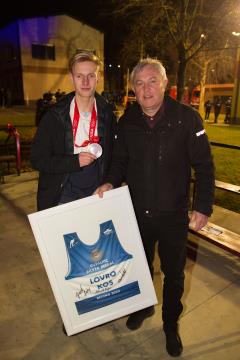 Lovro Kos in njegov oče Franci Kos